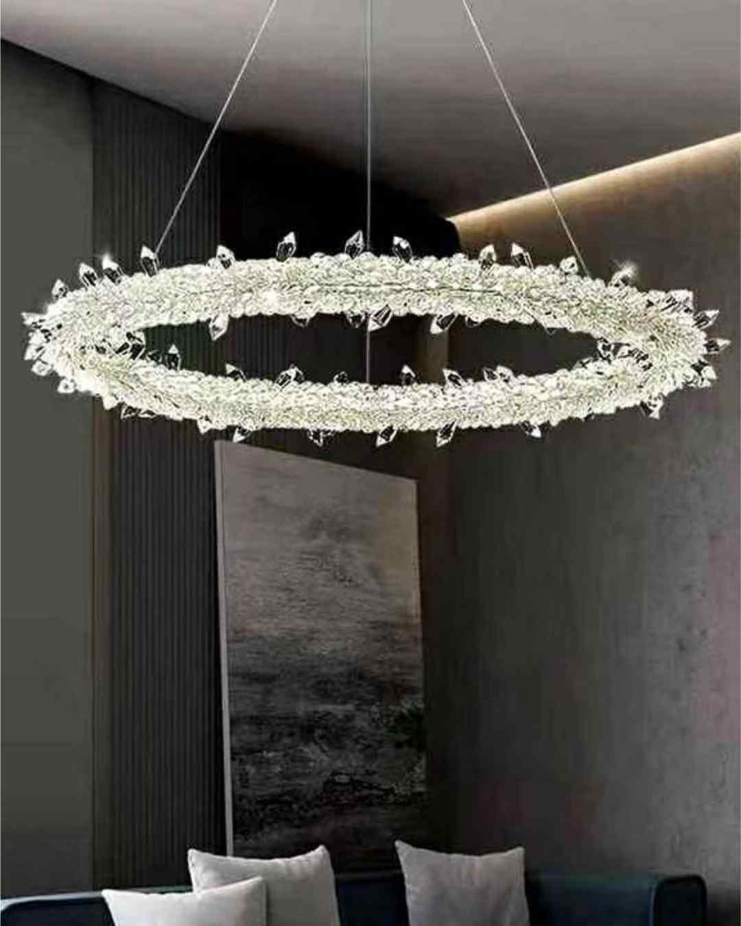Beyond Lights - Crystal Ring Chandelier