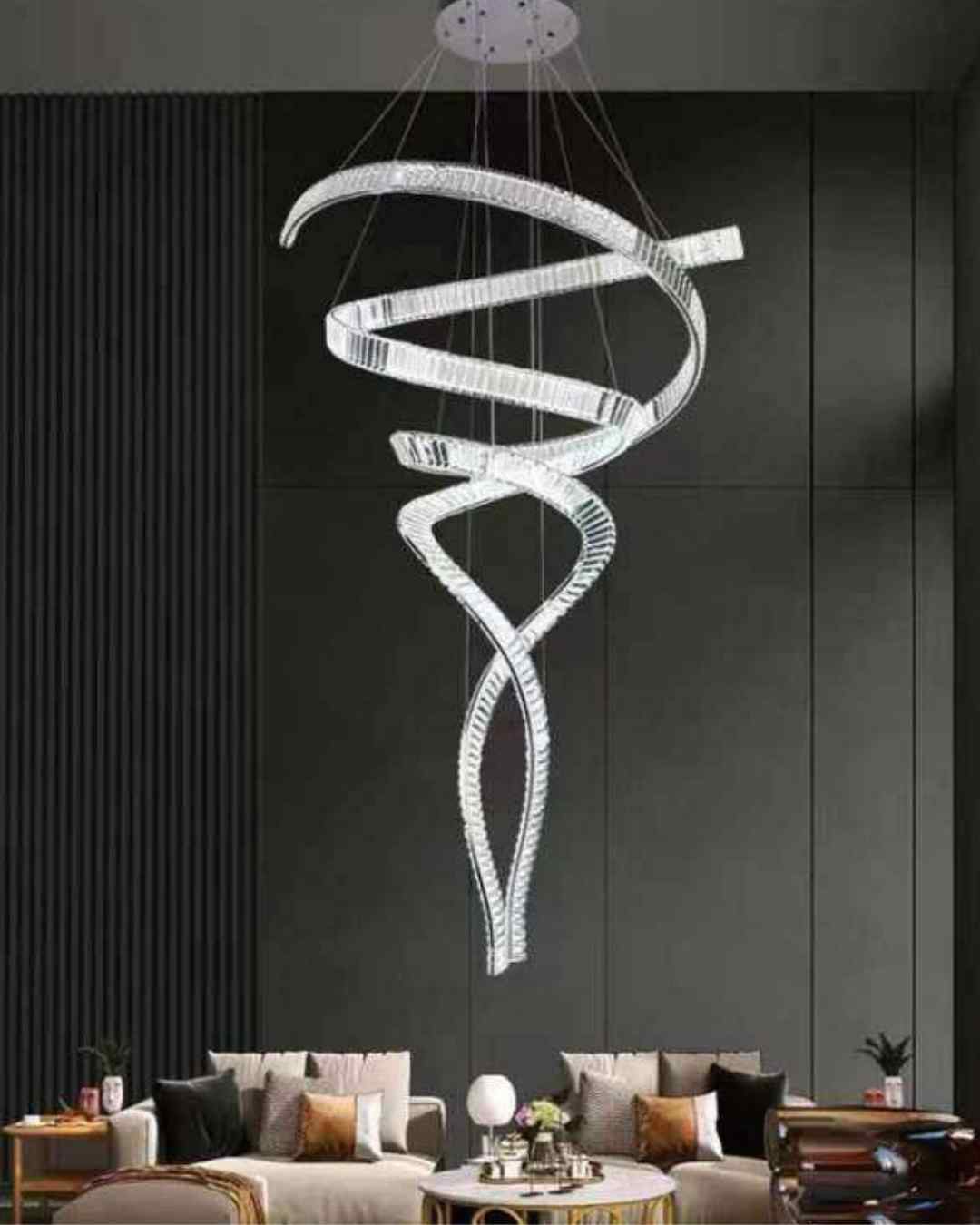 Beyond Lights - Crystal Spiral Chandelier