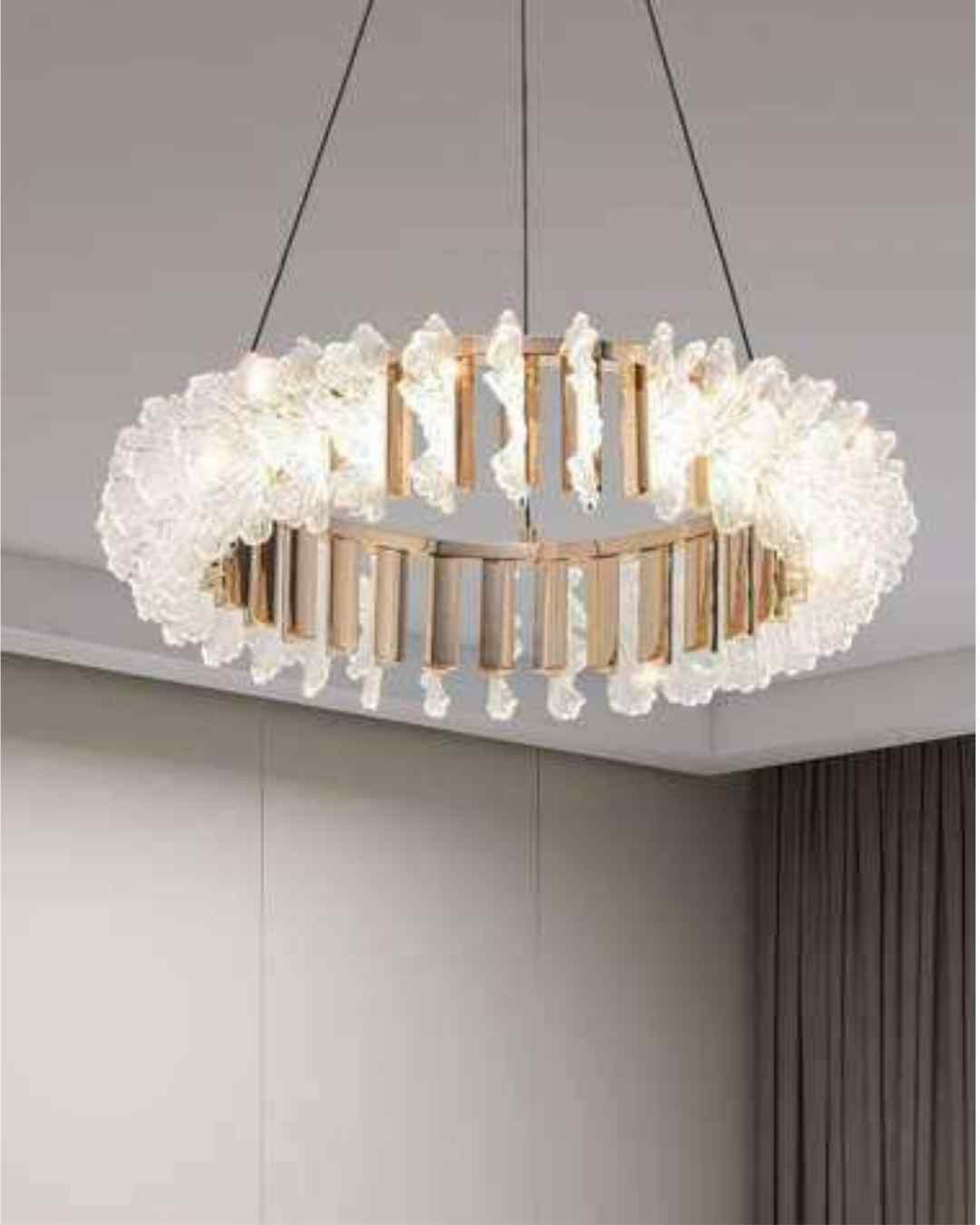 Beyond Lights - Crystal Ring Chandelier