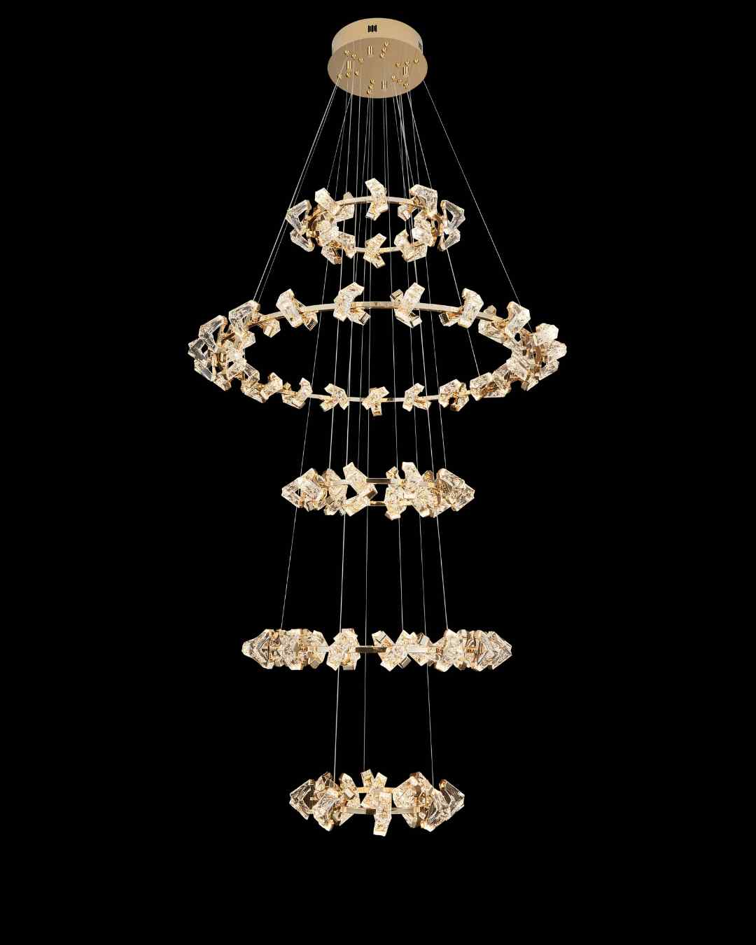 Beyond Lights - Crystal Ring Chandelier