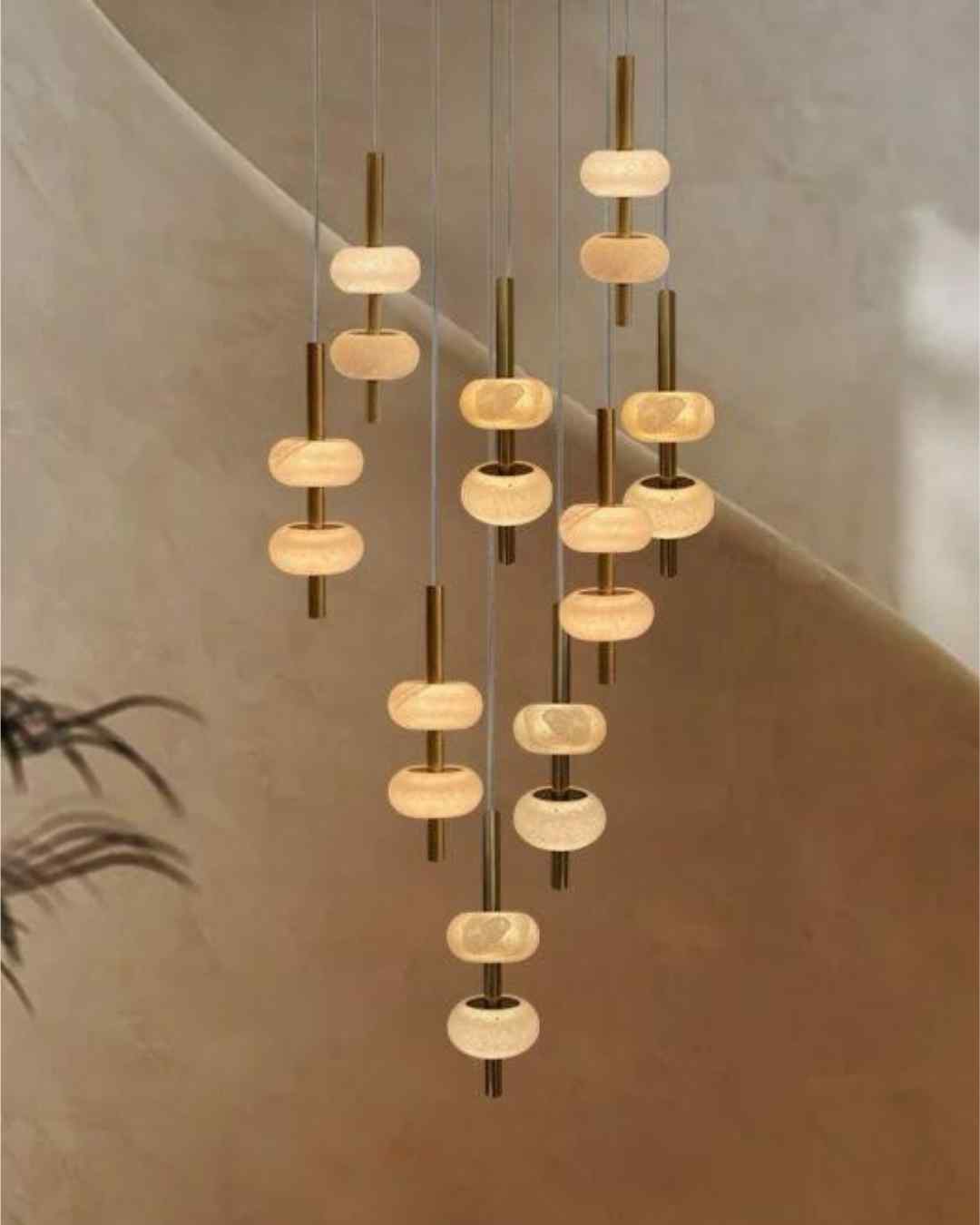 Beyond Lights - Stone Chandelier Light