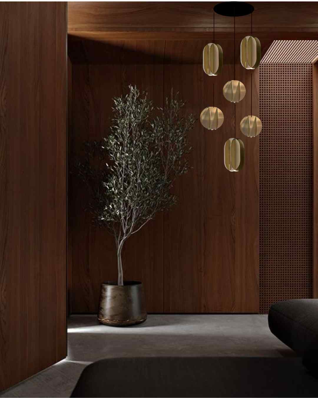 Beyond Lights - Brass Chandelier Light