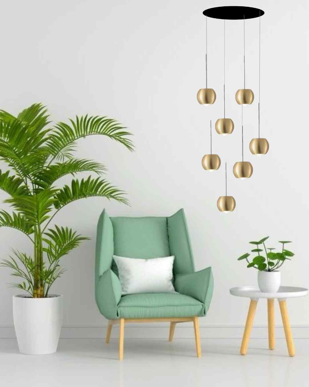 Beyond Lights - Gold Chandelier Light