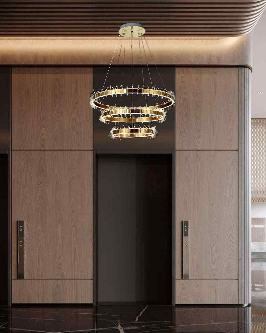 Beyond Lights - Crystal Ring Chandelier