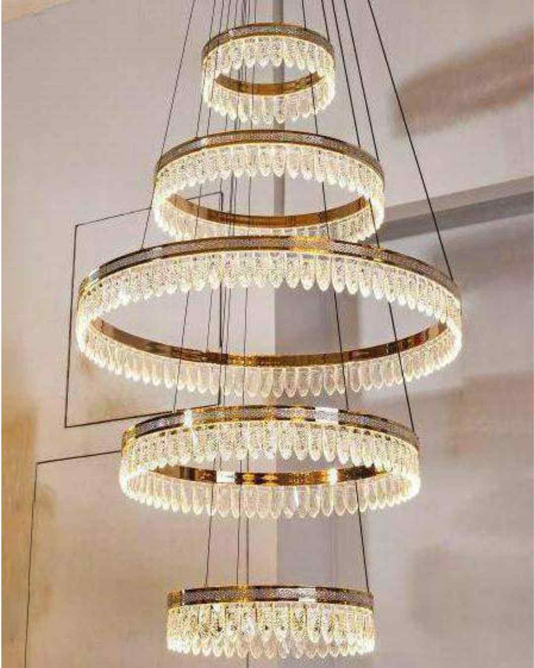 Beyond Lights - Crystal Ring Chandelier