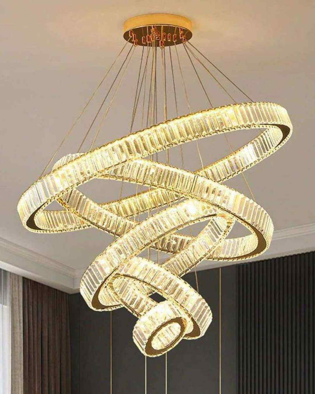 Beyond Lights - Crystal Ring Chandelier