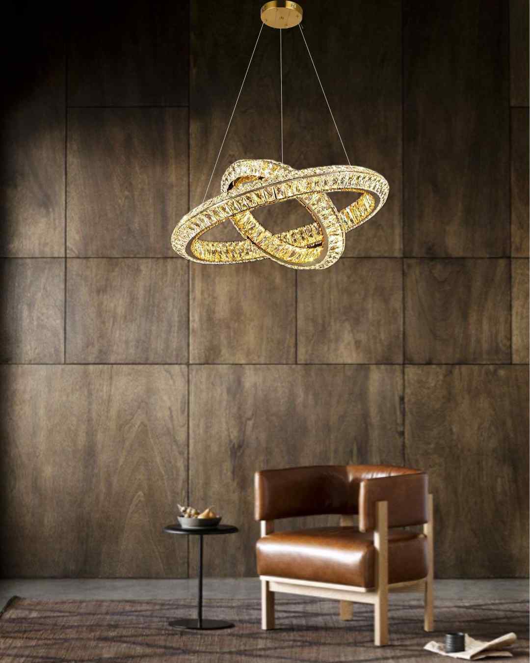 Beyond Lights - Crystal Ring Chandelier