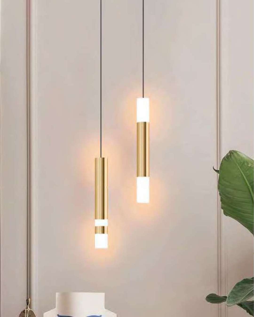 Beyond Lights - Gold Pendant Light