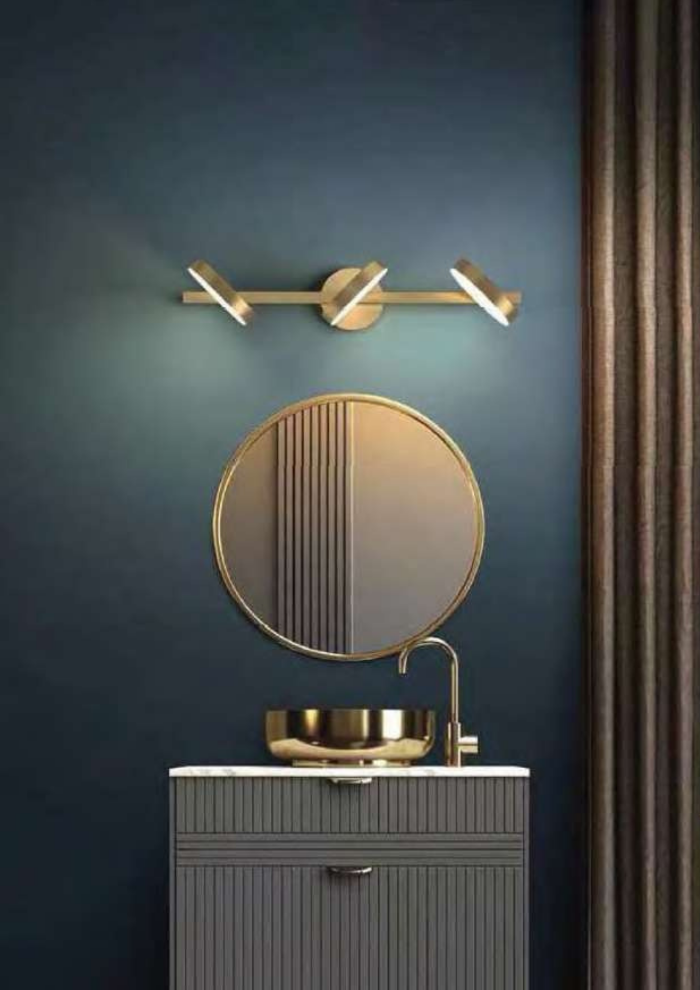 Beyond Lights - Gold Wall Light