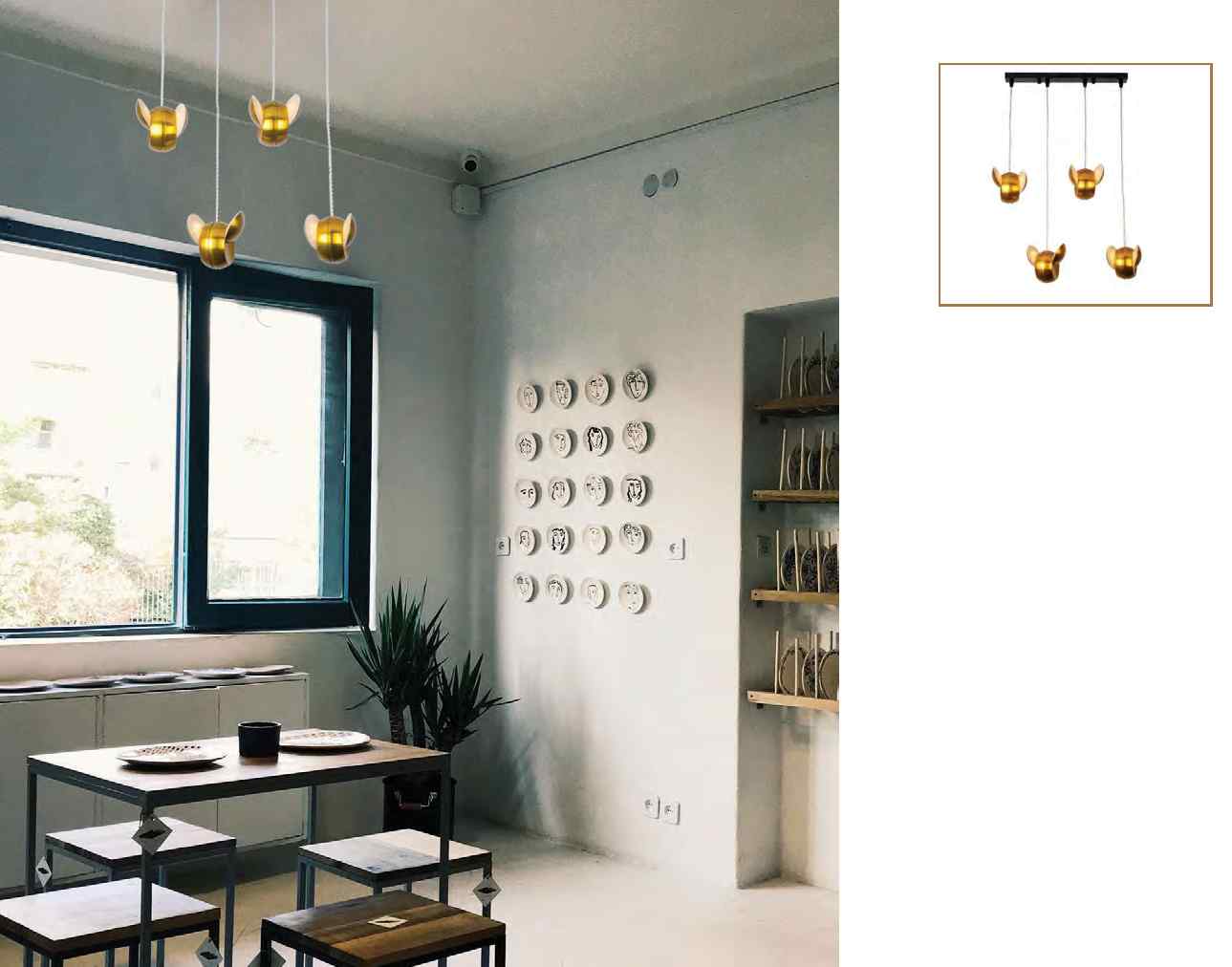 Beyond Lights - Golden Winged Chandelier