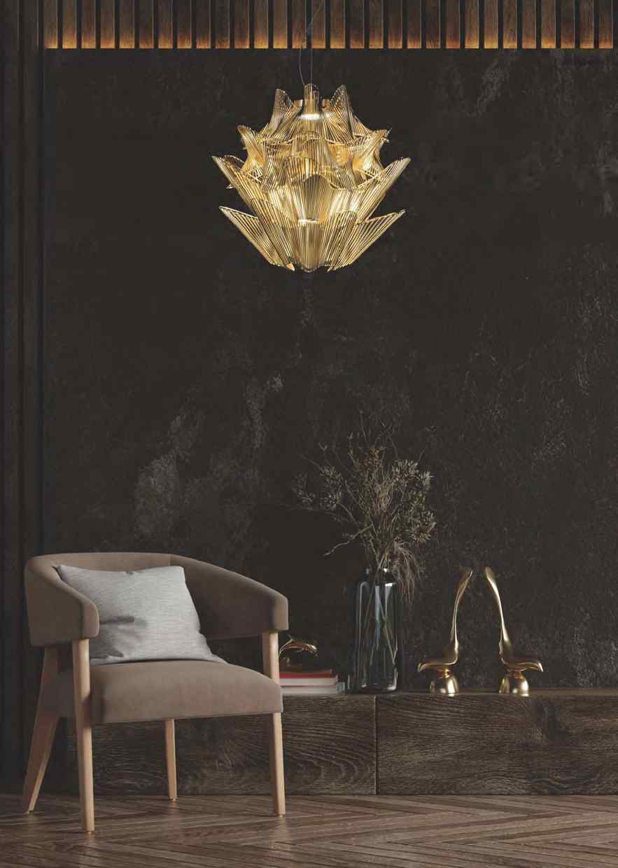 Beyond Lights - Gold Radiant Chandelier