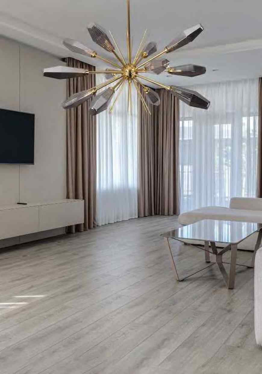 Beyond Lights - Gold Starburst Chandelier