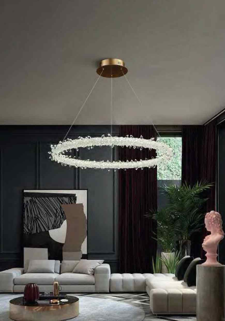 Beyond Lights - Crystal Ring Chandelier