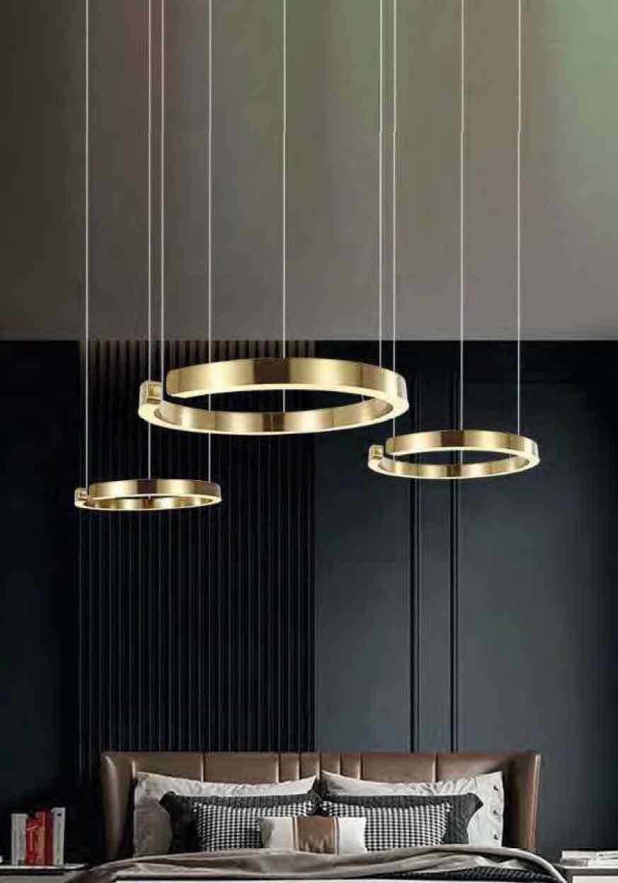 Beyond Lights - Gold Ring Chandelier