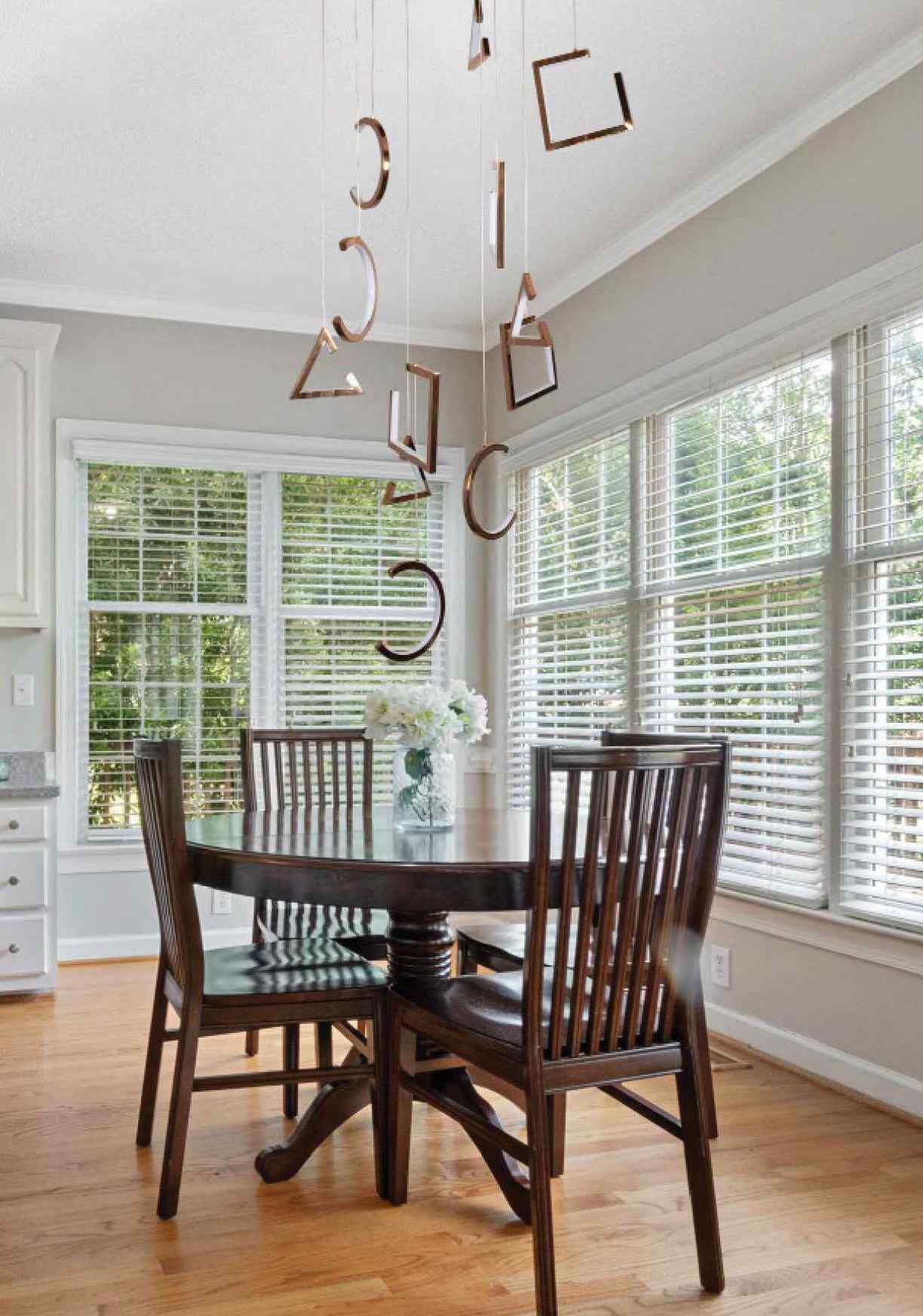 Beyond Lights - Copper Geometric Chandelier