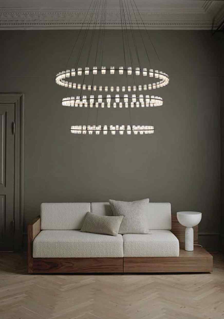 Beyond Lights - Tiered Ring Chandelier