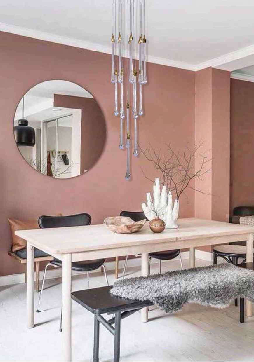 Beyond Lights - Glass Drop Chandelier