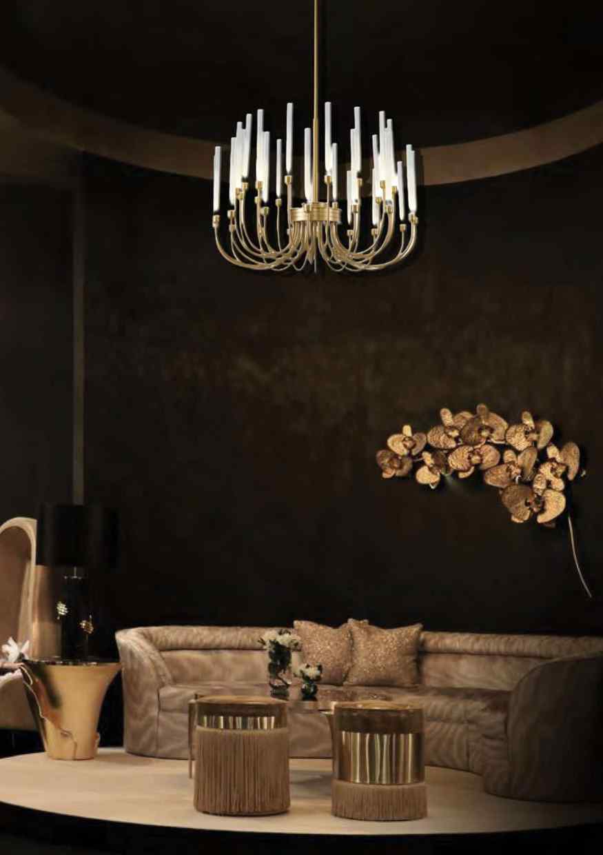 Beyond Lights - Gold Candle Chandelier