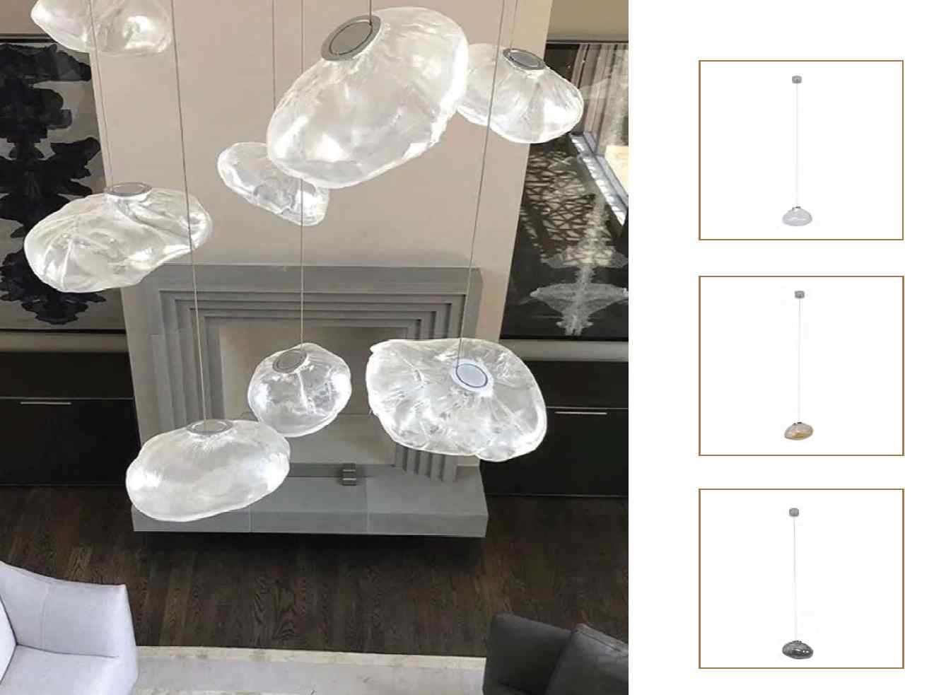 Beyond Lights - Organic Glass Chandelier