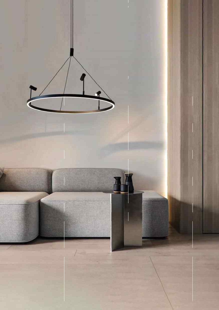 Black Ring Chandelier