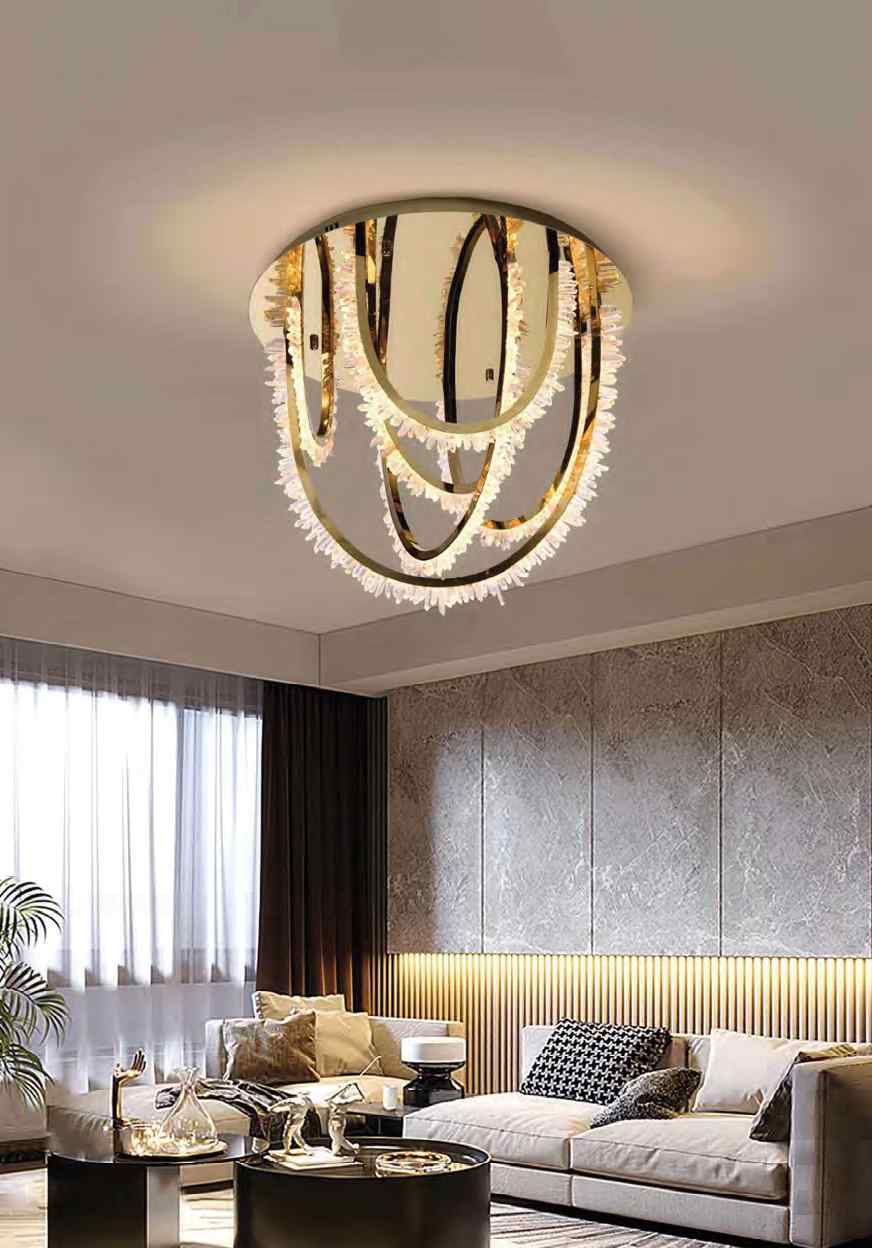 Beyond Lights - Crystal Layered Chandelier