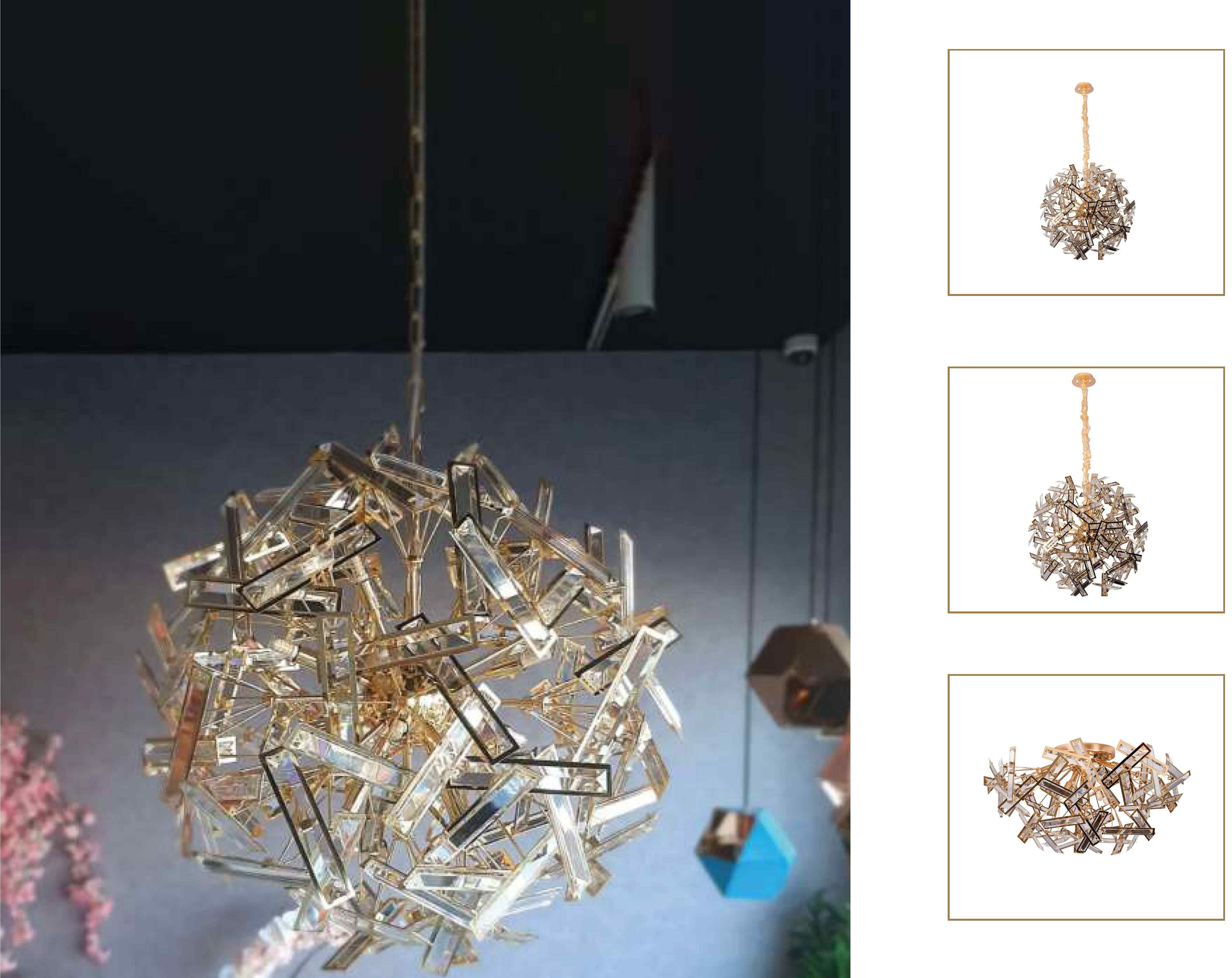 Beyond Lights - Crystal Sphere Chandelier