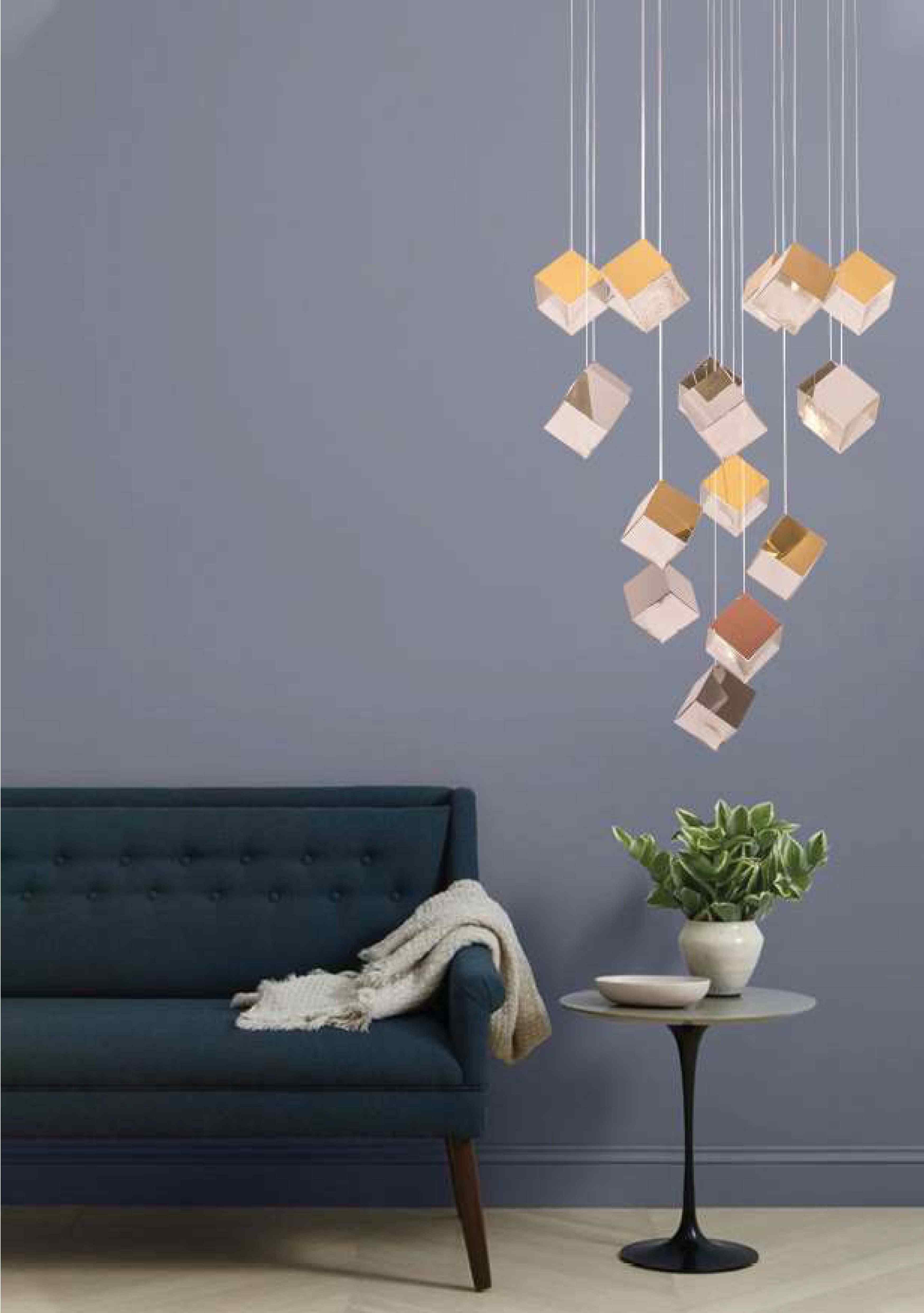 Beyond Lights - Geometric Cube Chandelier