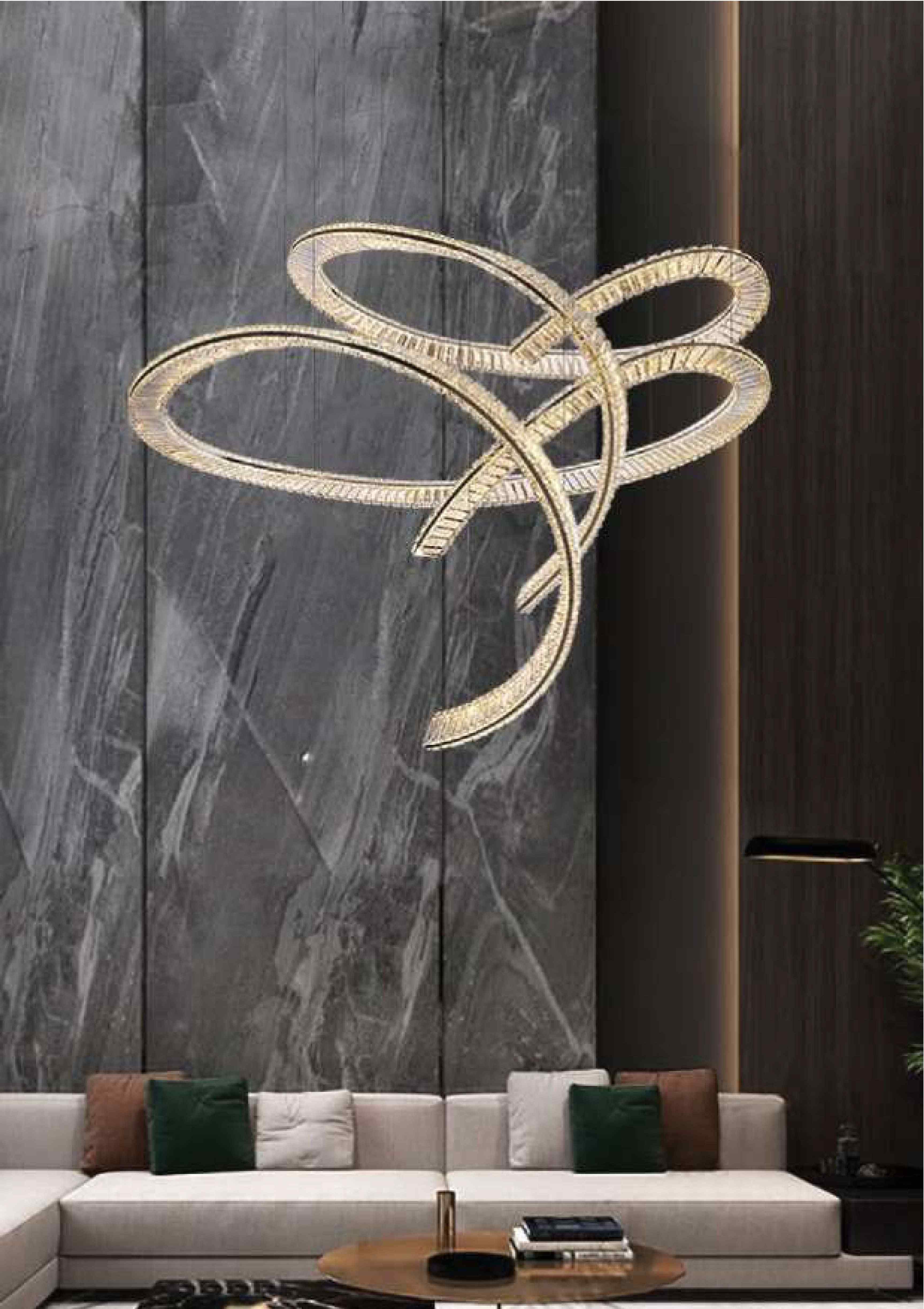 Beyond Lights - Intertwined Ring Chandelier
