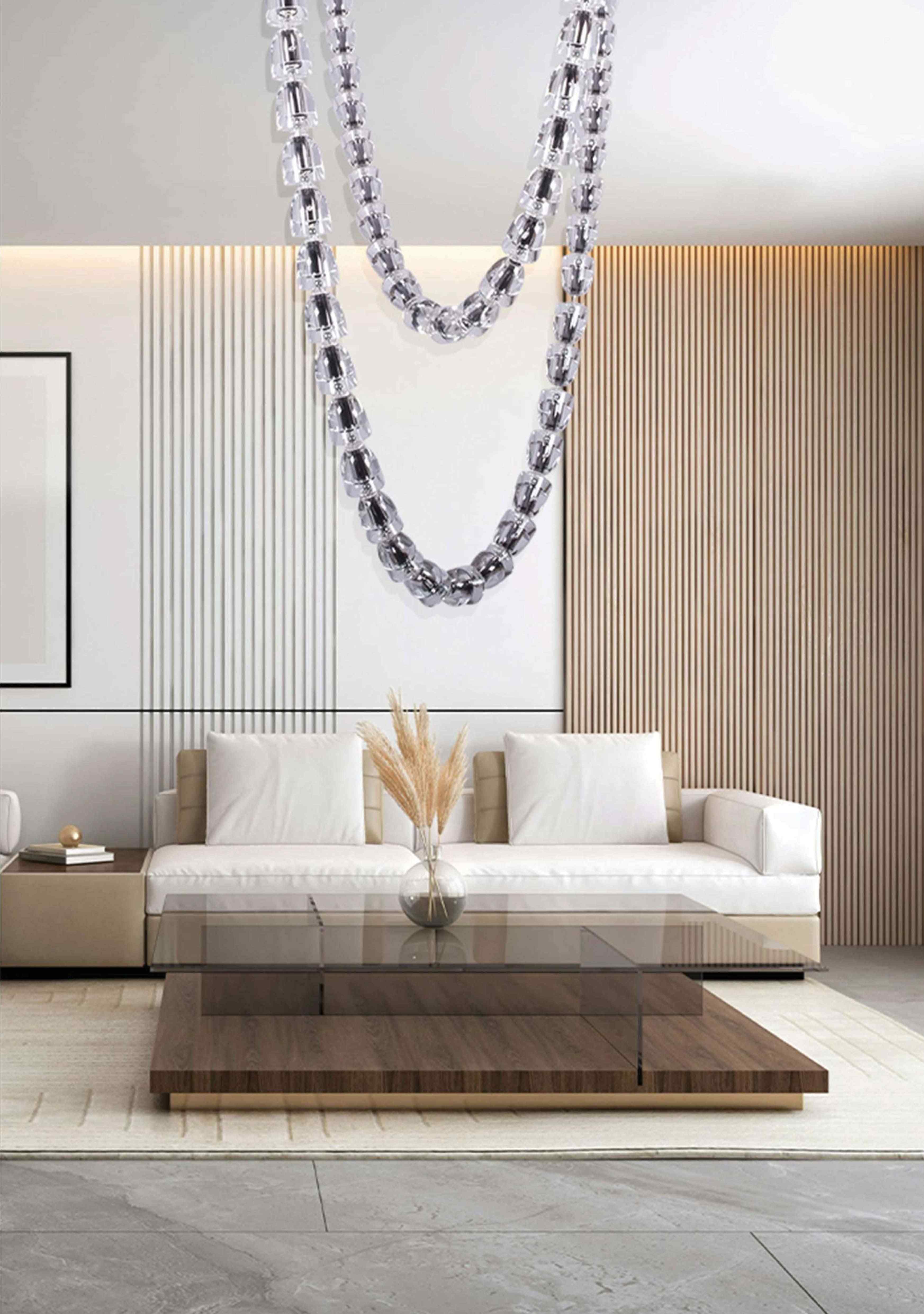 Beyond Lights - Clear Beaded Chandelier