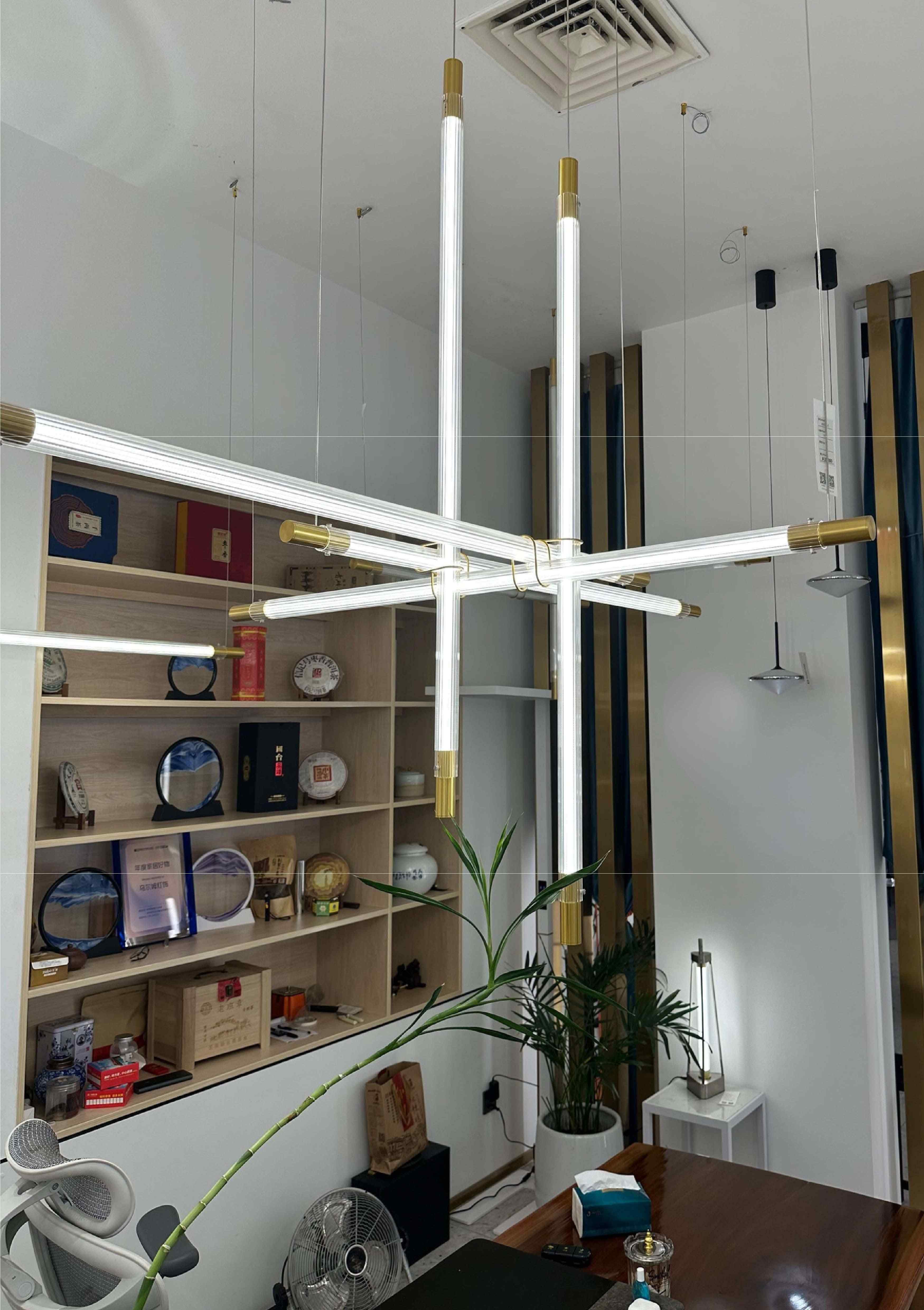 Beyond Lights - Linear Tube Chandelier