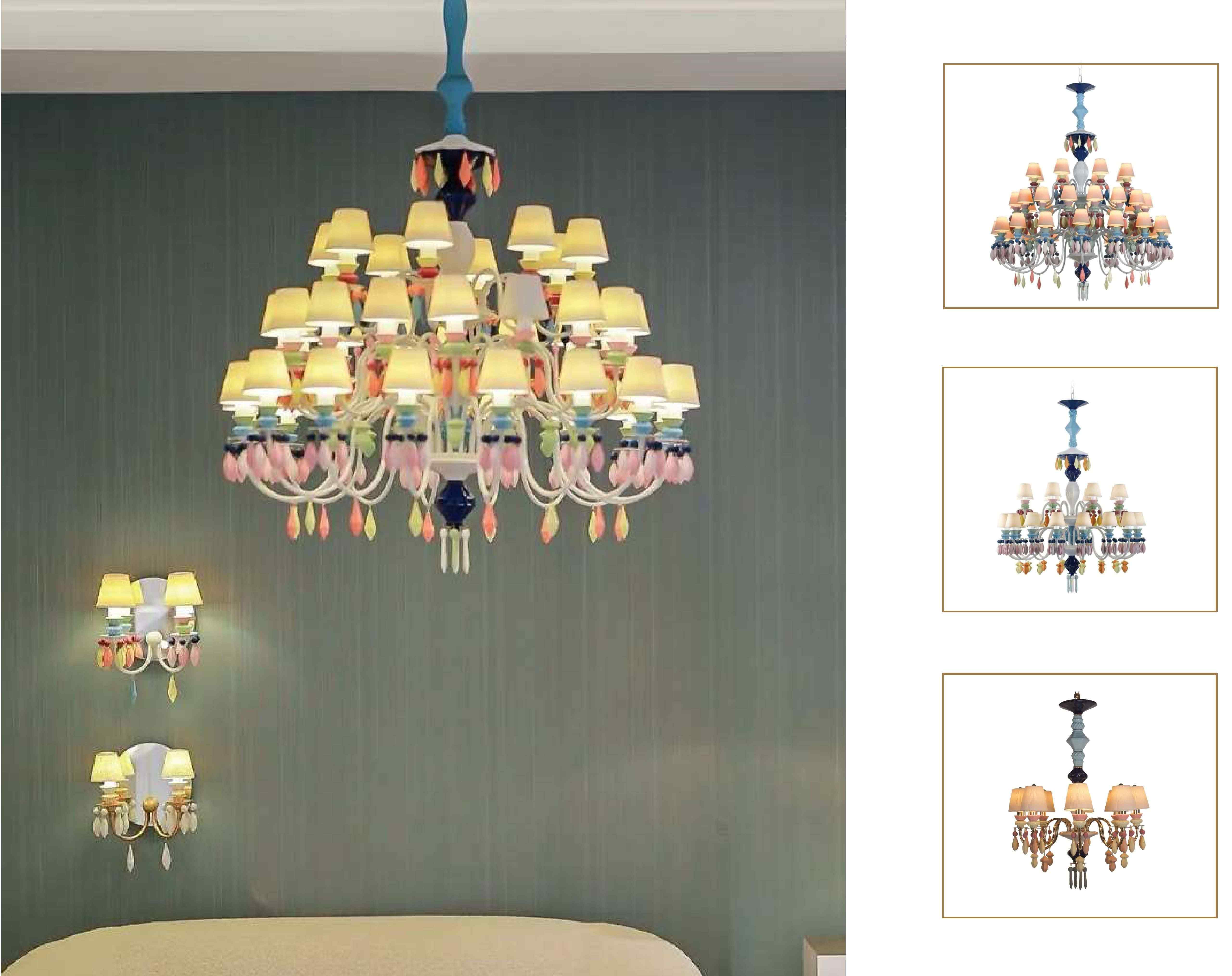 Beyond Lights - Colorful Tiered Chandelier