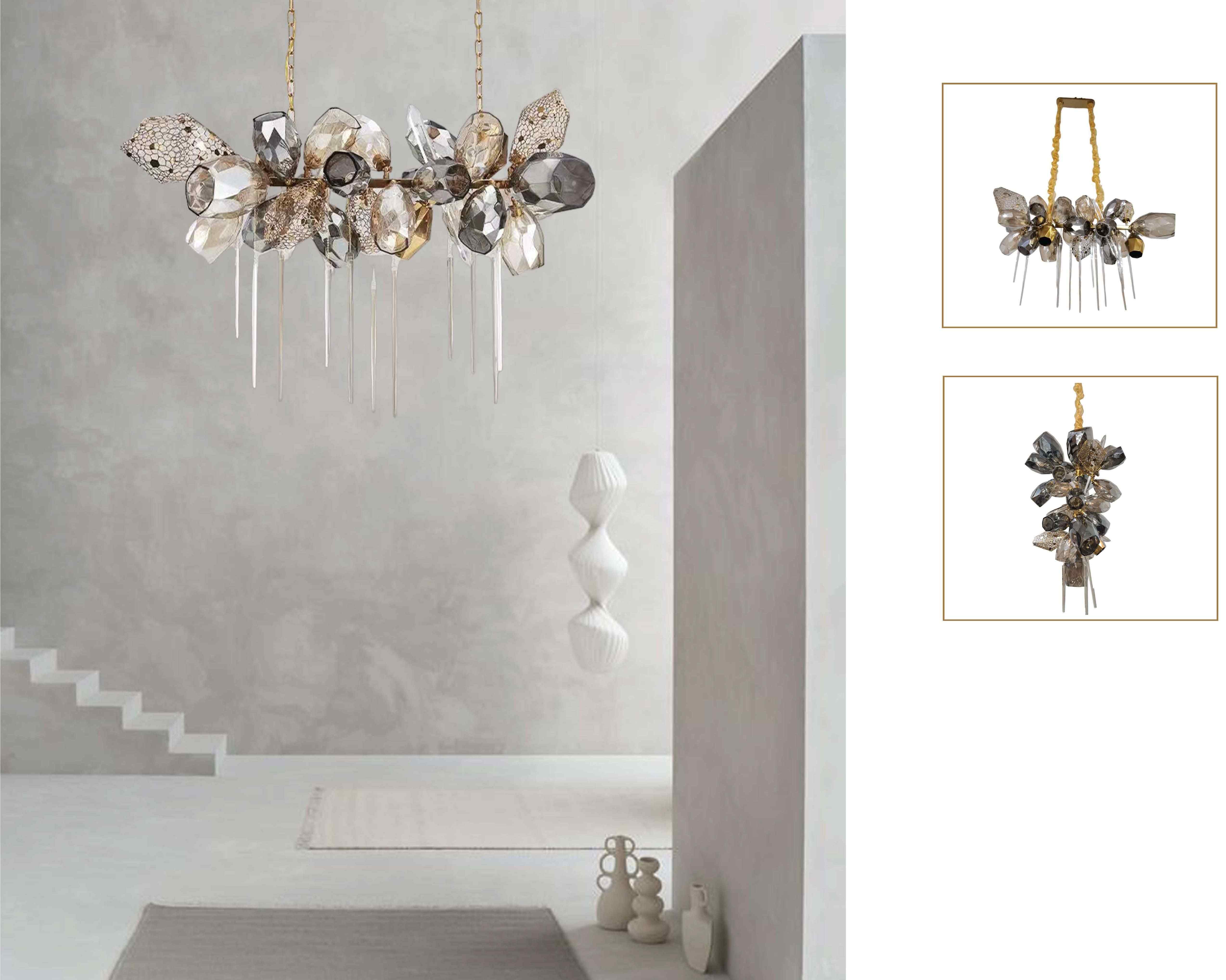 Beyond Lights - Faceted Cluster Chandelier