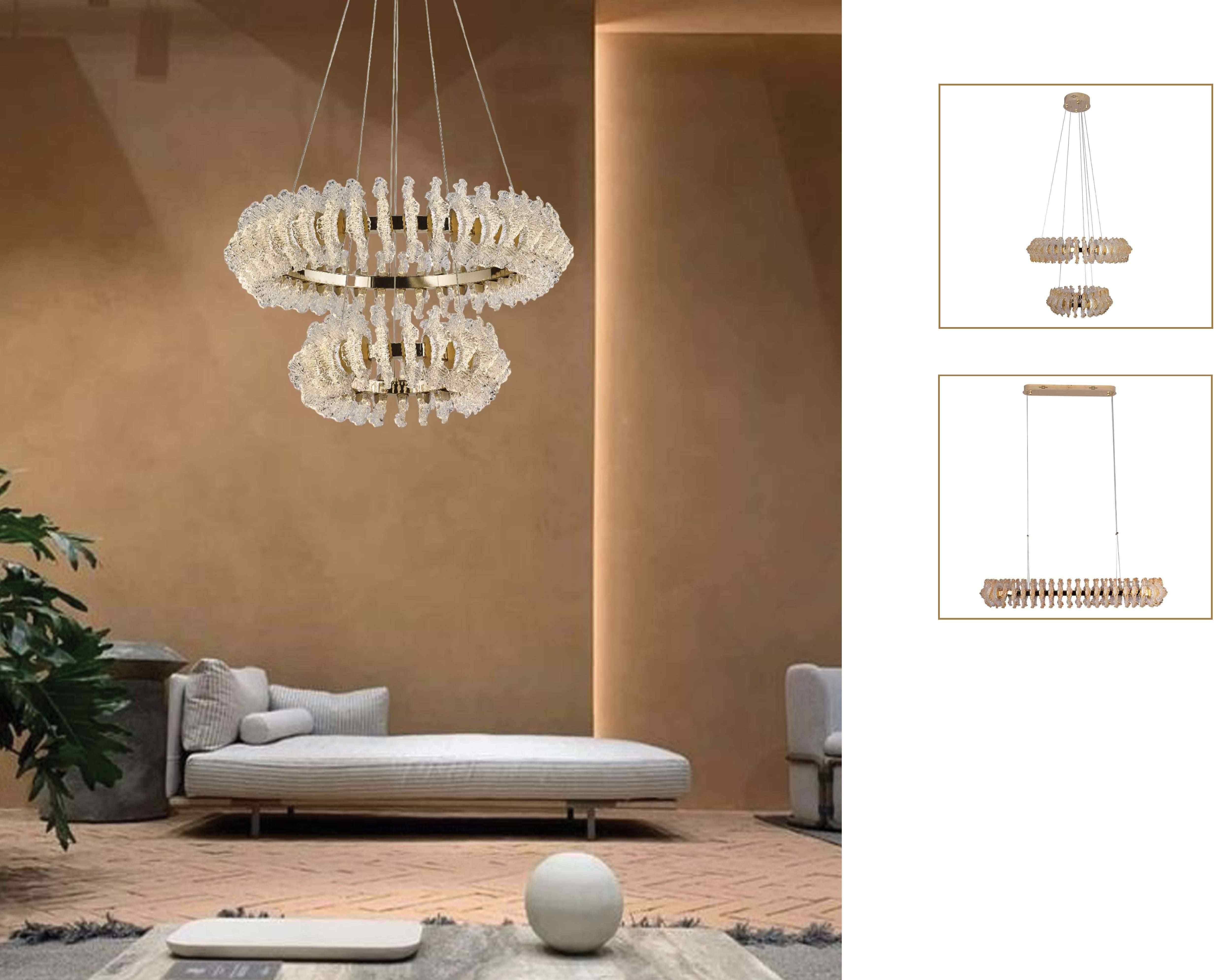 Beyond Lights - Crystal Tiered Chandelier