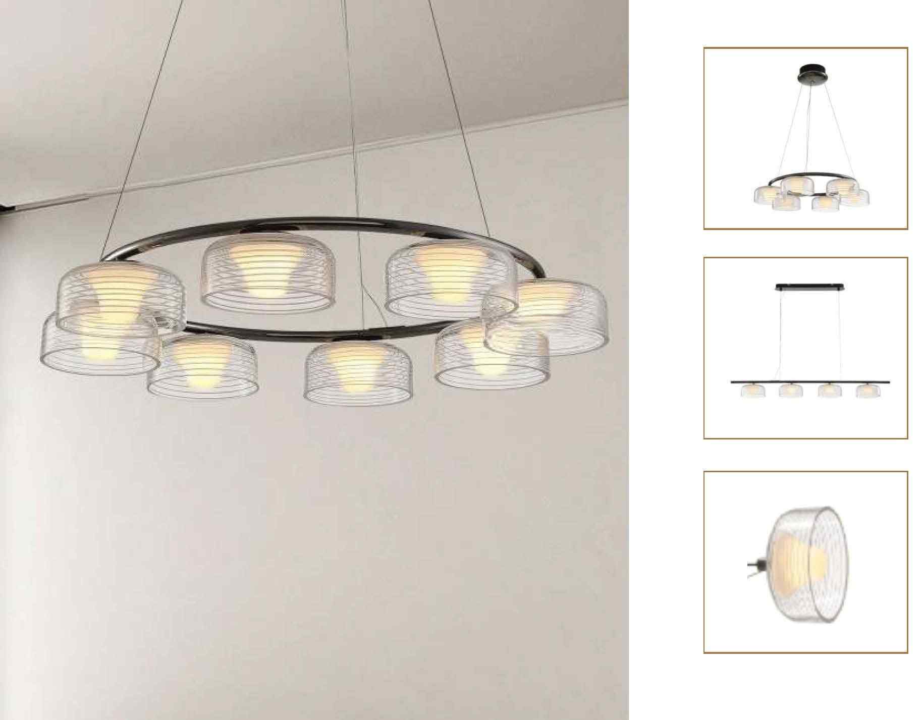 Beyond Lights - Glass Ring Chandelier