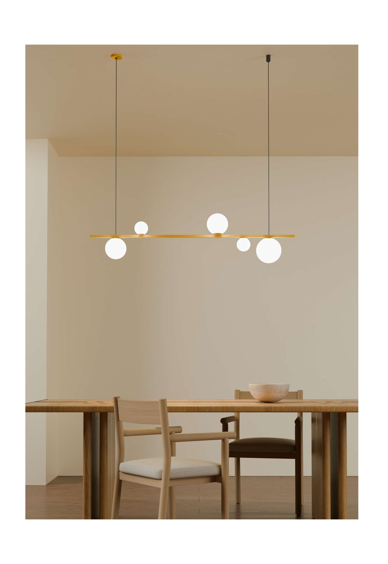 Beyond Lights - Modern Globe Linear Pendant