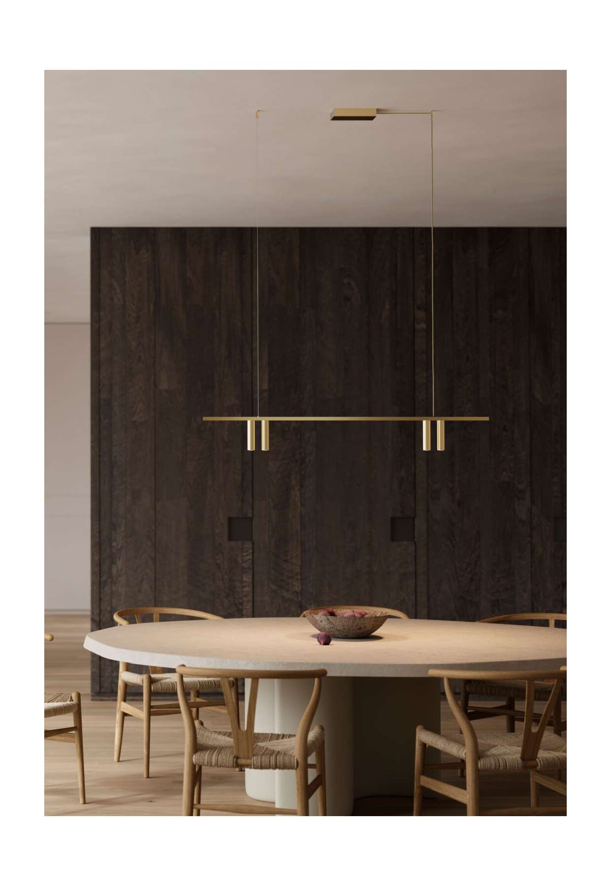 Beyond Lights - Slim Black Bar Pendant