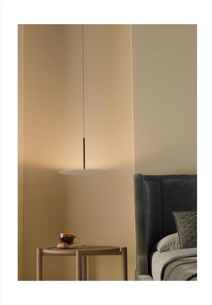 Beyond Lights - White Disc Pendant