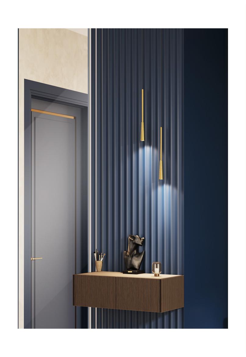 Beyond Lights - Gold Pendant Light