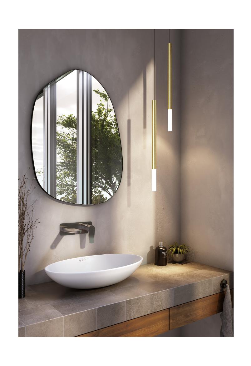 Beyond Lights - Gold Cylinder Pendant