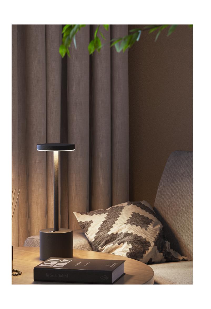 Beyond Lights - Minimalist Black Table Lamp