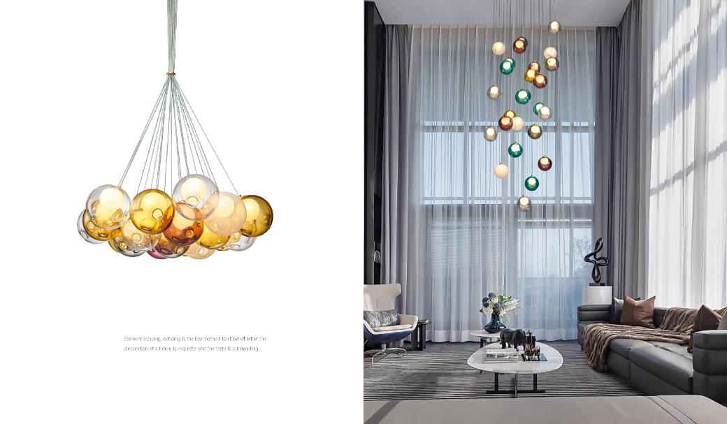 Beyond Lights - Glass Bubble Chandelier