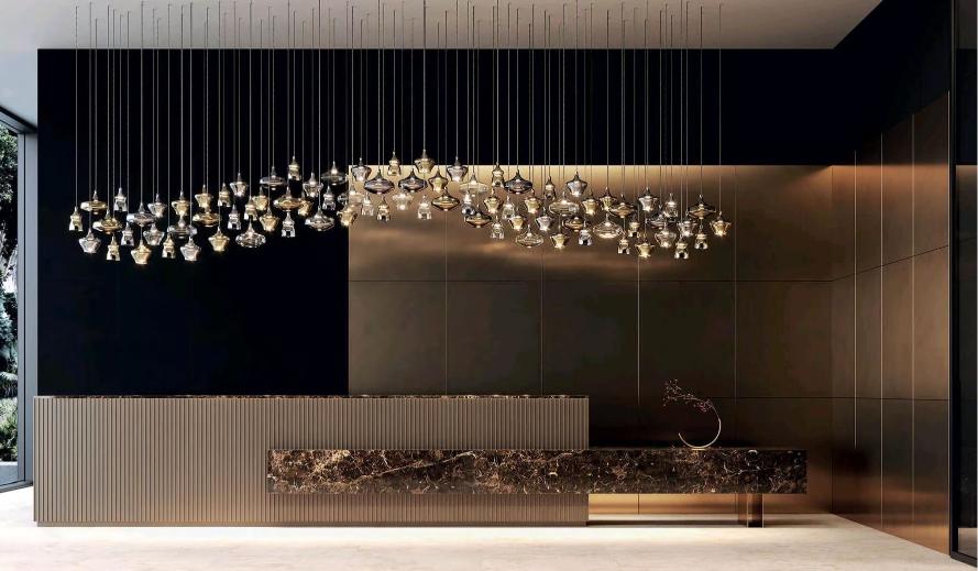 Beyond Lights - Glass Pendant Chandelier