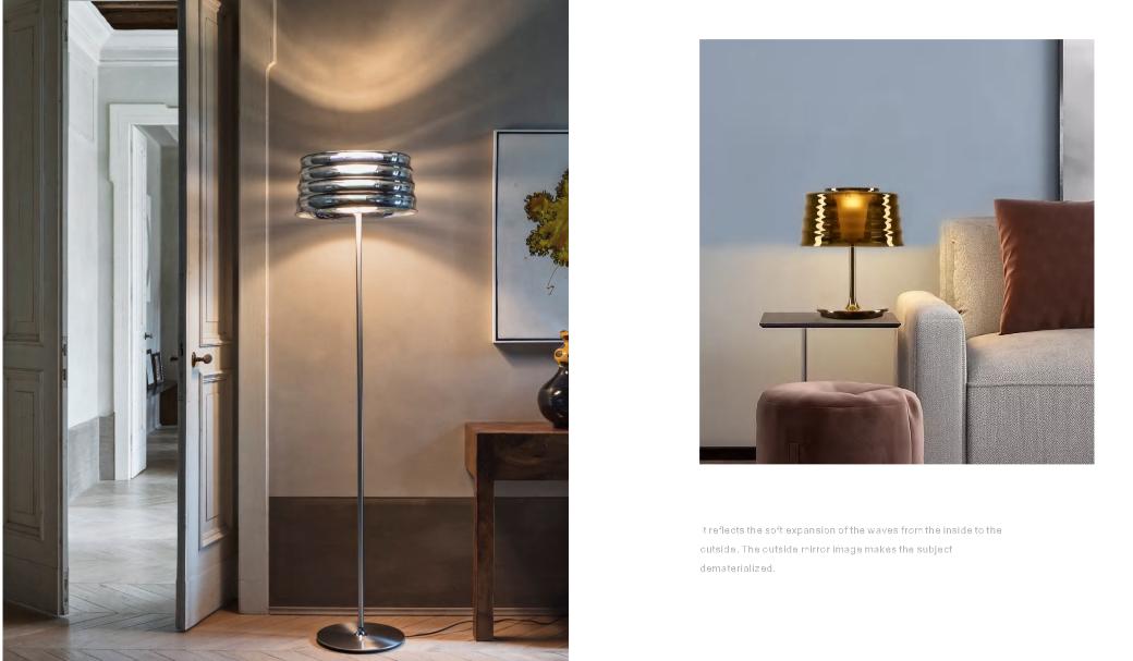 Beyond Lights - Silver Floor Lamp