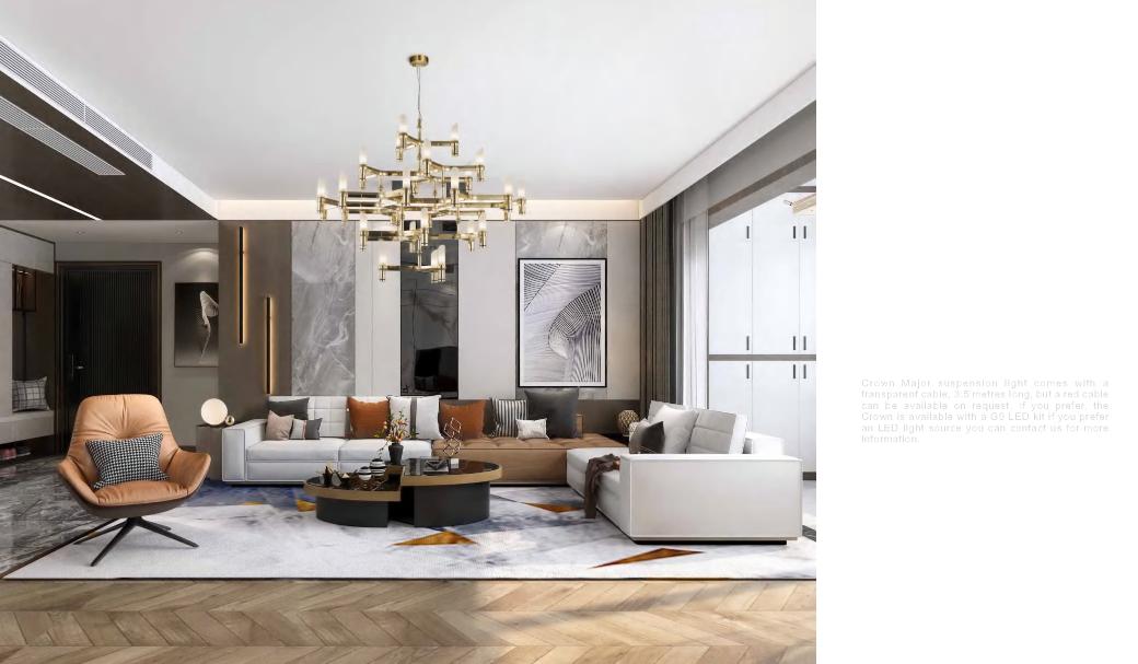 Beyond Lights - Gold Tiered Chandelier