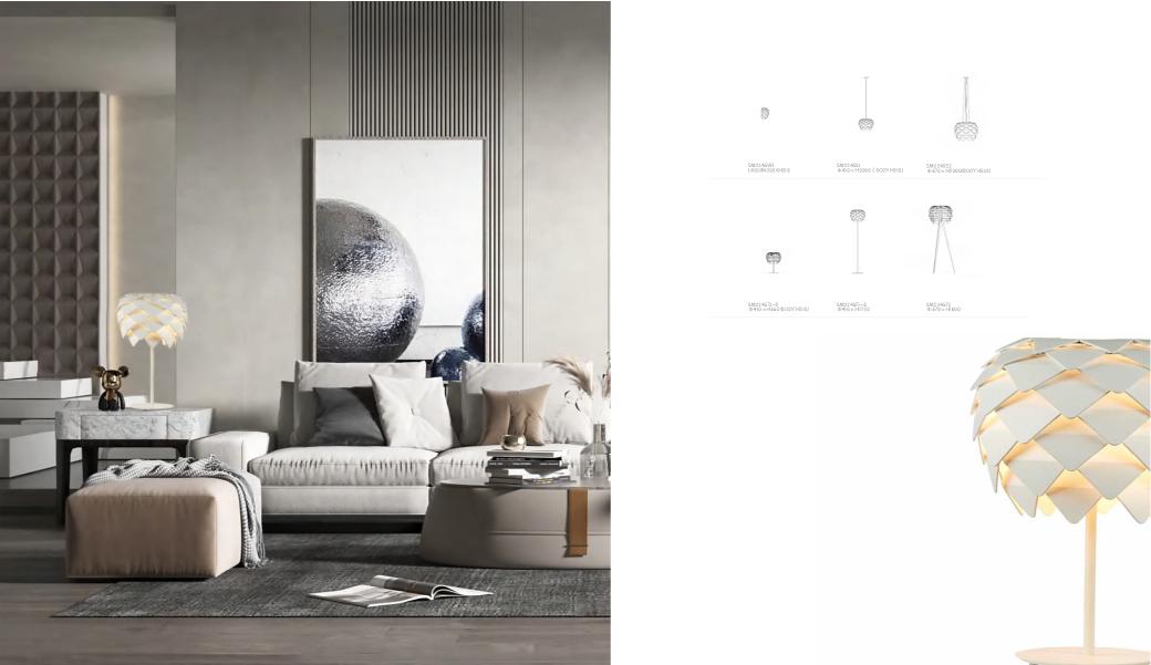 Beyond Lights - White Shell Lamp