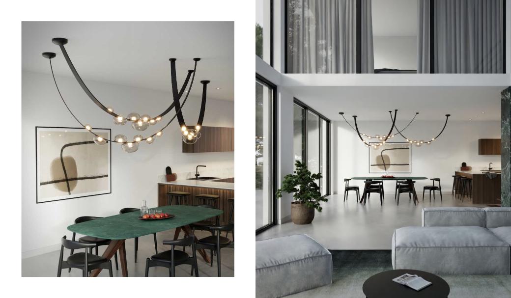 Beyond Lights - Glass Bubble Chandelier