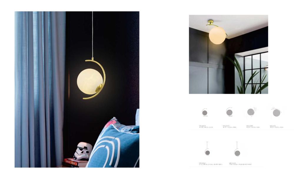 Beyond Lights - Gold Pendant Light