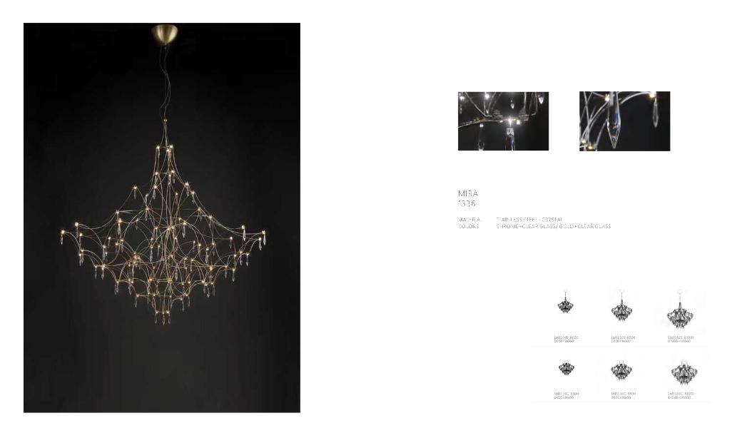 Beyond Lights - Gold Crystal Chandelier