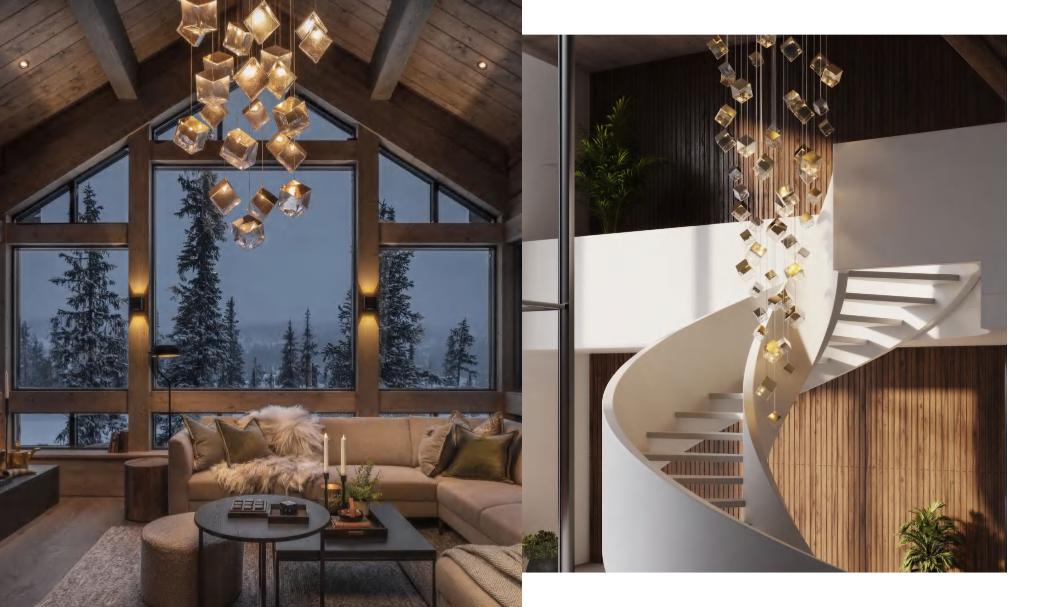 Beyond Lights - Cube Pendant Chandelier