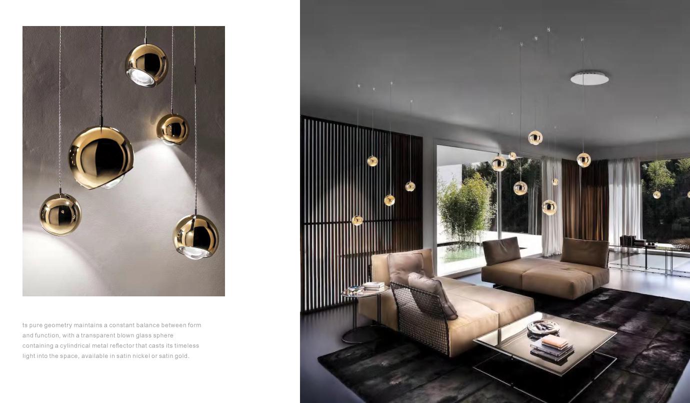 Beyond Lights - Gold Sphere Pendant